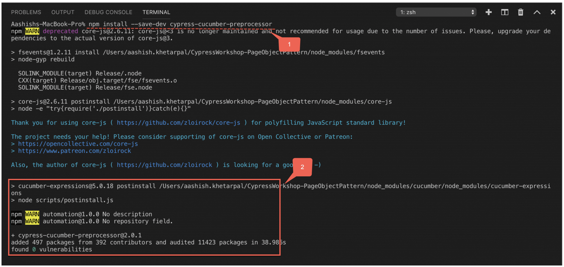 How to set up Cucumber BDD Automation Framework in Cypress?